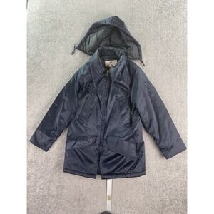 Vintage Golden Fleece Jacket Women Small Blue Titan Cloth Construction Outerwear